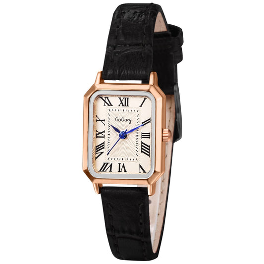 Avaner Women's Square Watch, Leather Strap Quartz
