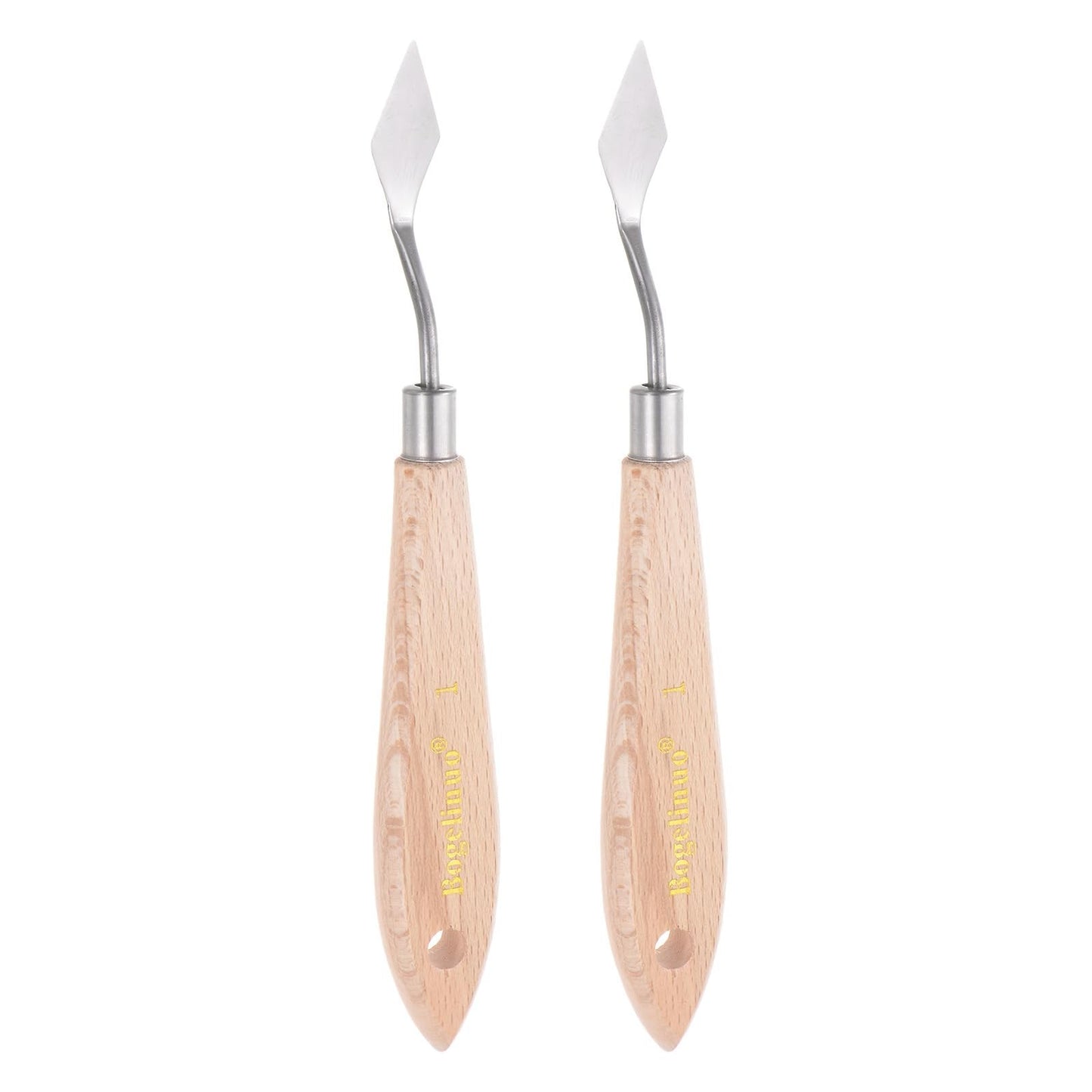 Painting Palette Knives 2pcs Stainless Steel Spatula for Oil Acrylic Paint