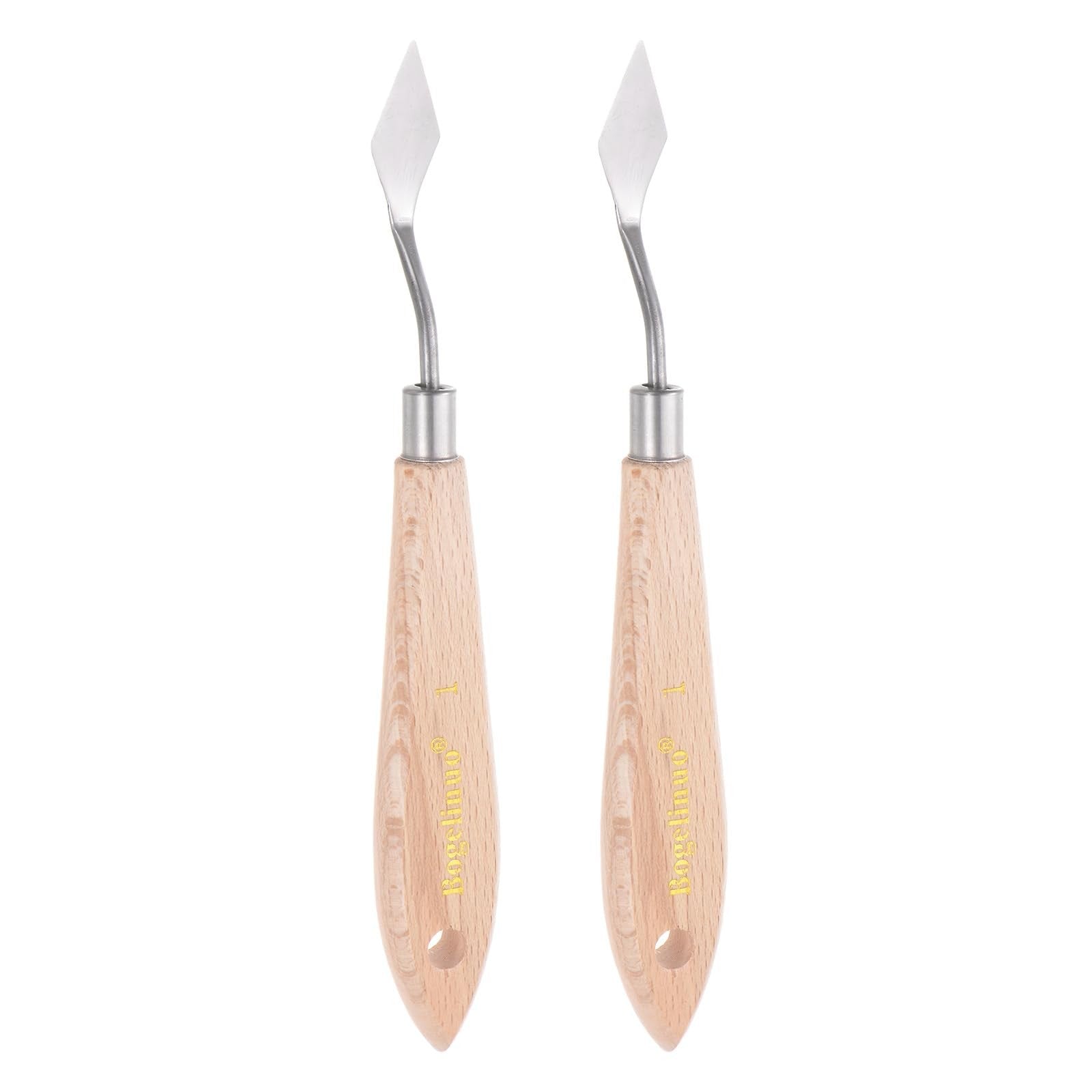 Painting Palette Knives 2pcs Stainless Steel Spatula for Oil Acrylic Paint