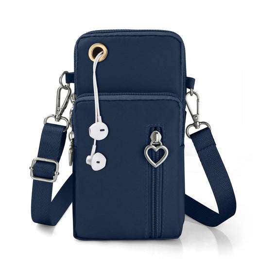 Aucuu Crossbody Phone Bag, Nylon Mini Crossbody Shoulder