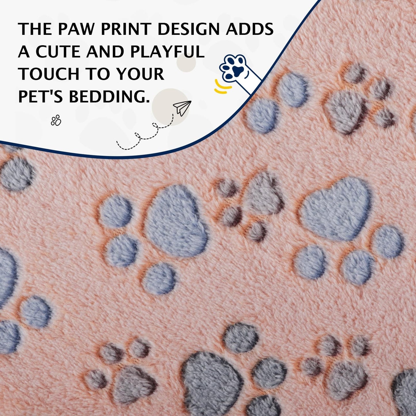 PET SPPTIES 5 pcs Pet Blankets for Small Medium Cats and Dogs, Fluffy Soft