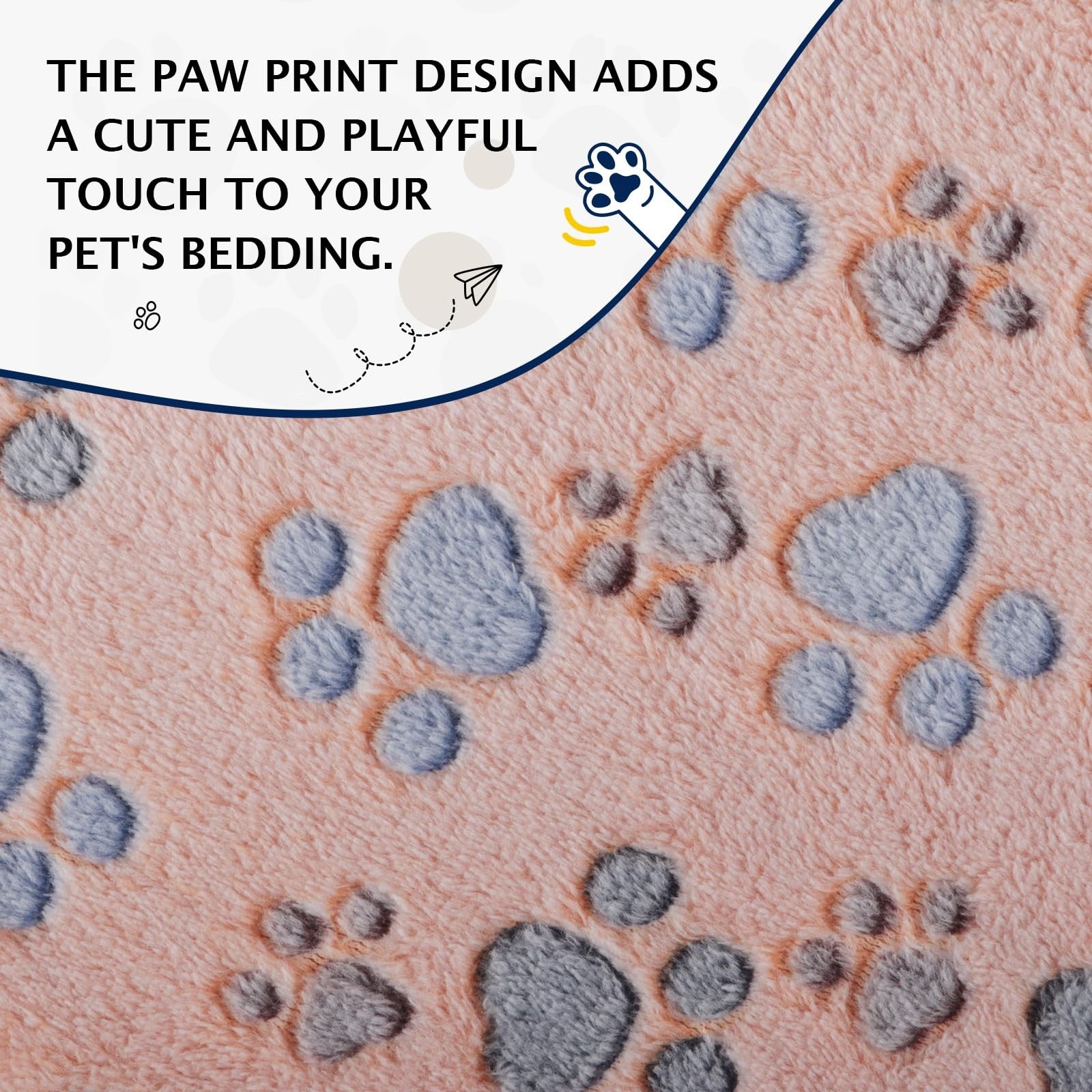 PET SPPTIES 5 pcs Pet Blankets for Small Medium Cats and Dogs, Fluffy Soft