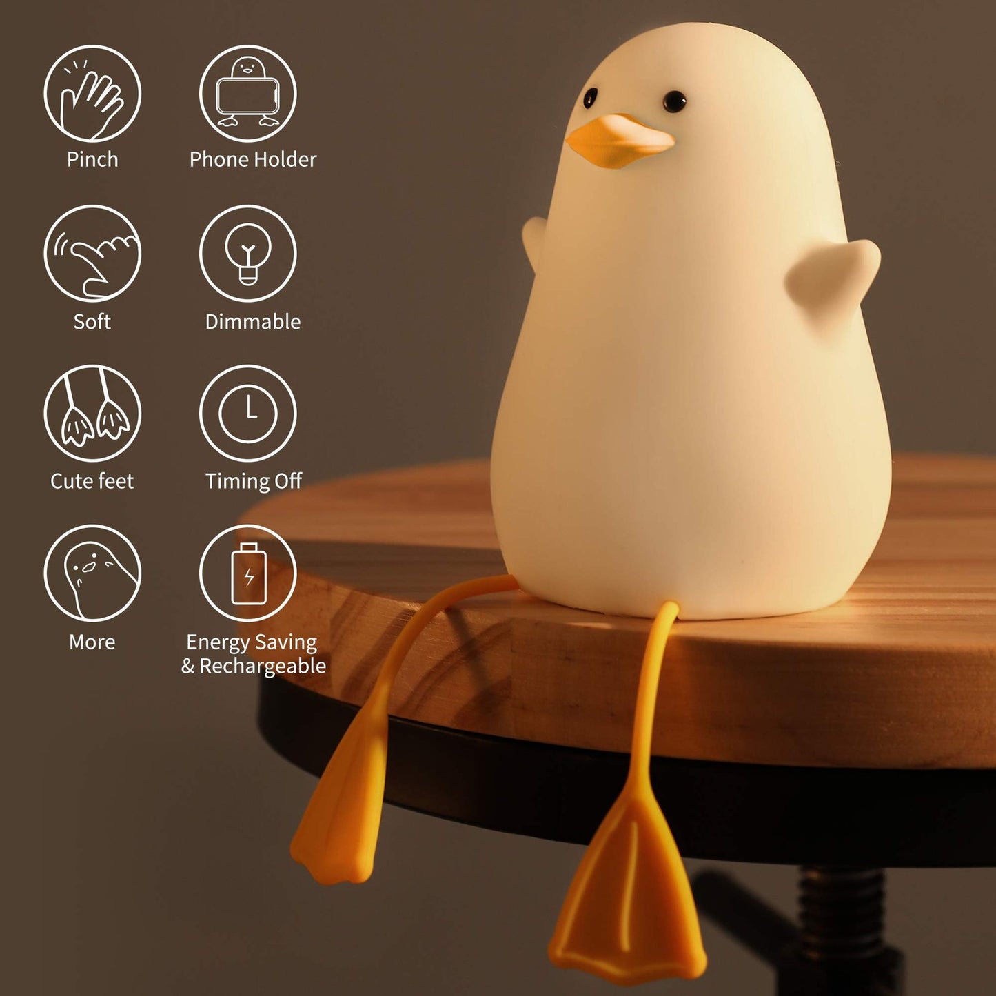 YuanDian Cute Duck Night Light