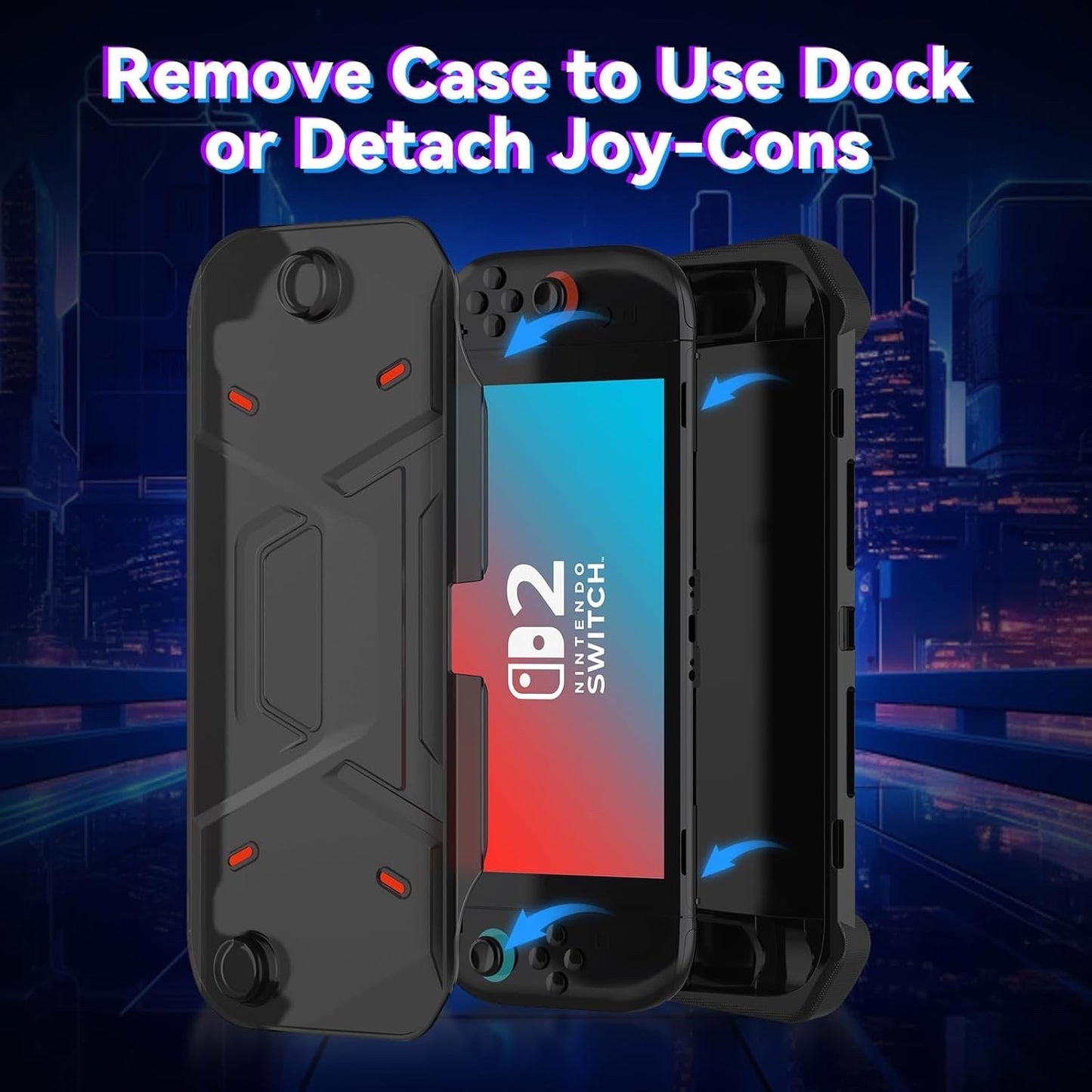Sonlaryin Protective Case for Nintendo Switch 2, TPU Front Cover + Soft Back