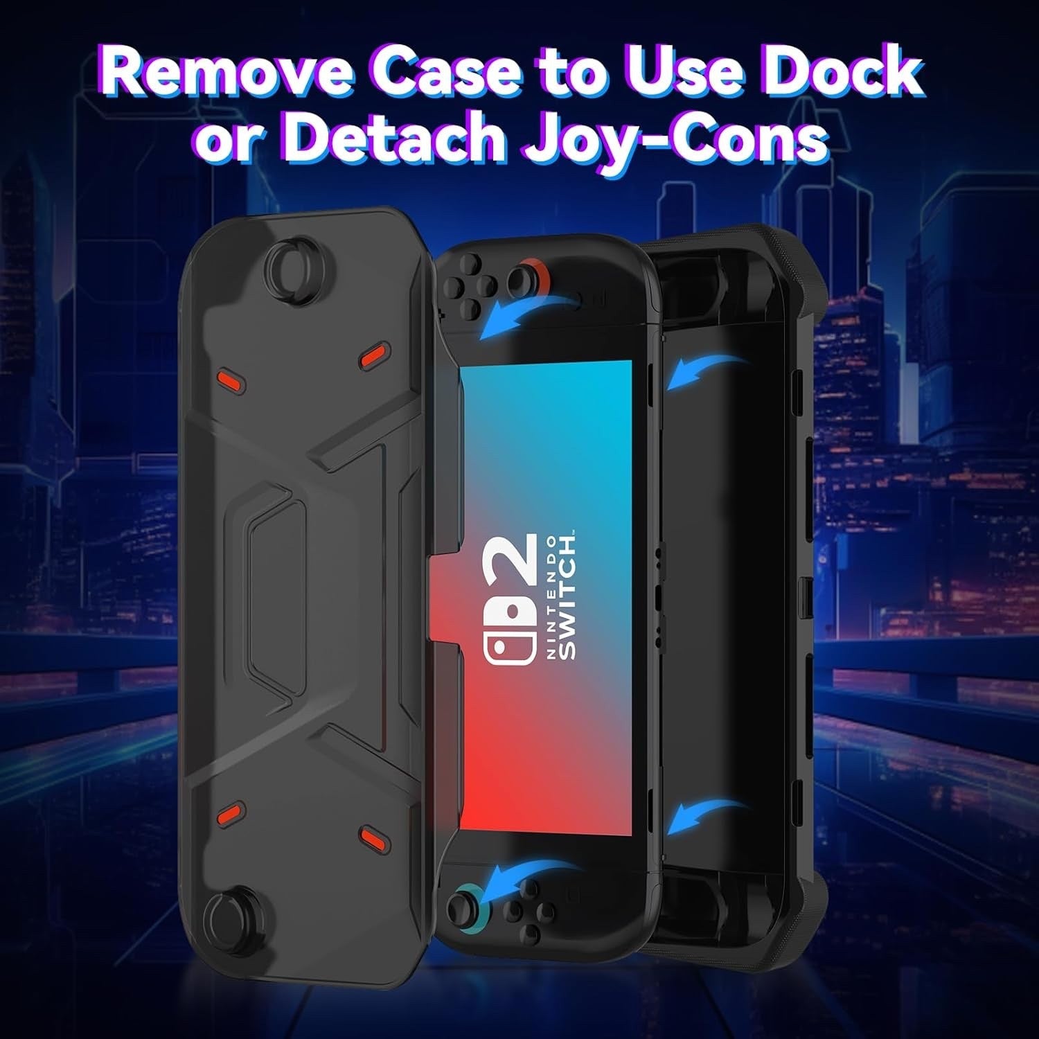 Sonlaryin Protective Case for Nintendo Switch 2, TPU Front Cover + Soft Back