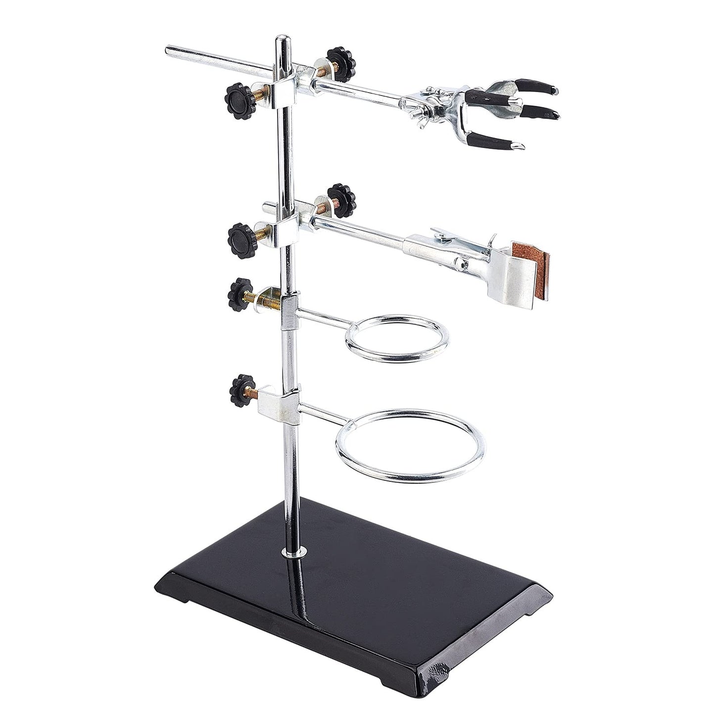 OLYCRAFT Laboratory Grade Stand Support Set with Coated Base (8.3"x5.4")