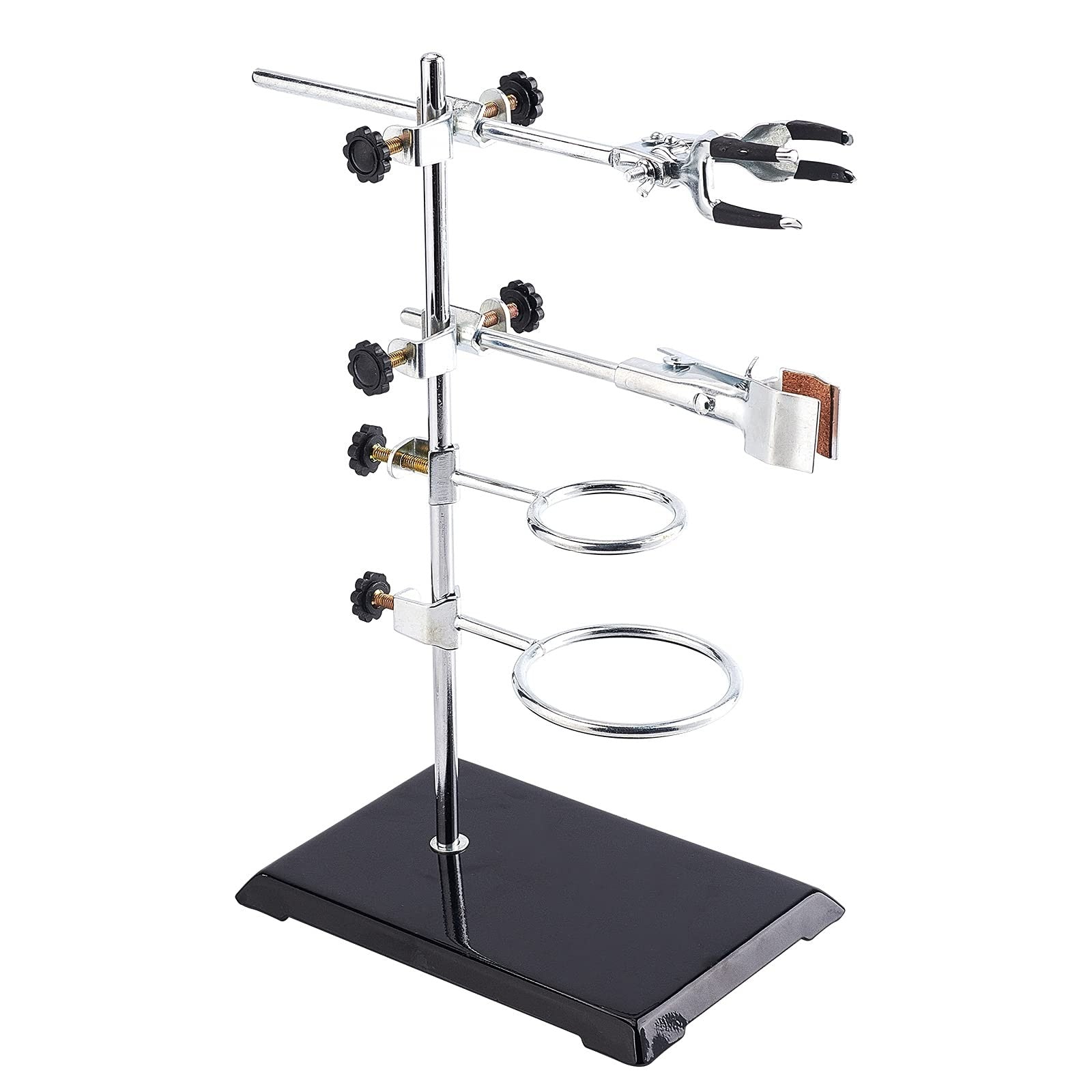 OLYCRAFT Laboratory Grade Stand Support Set with Coated Base (8.3"x5.4")