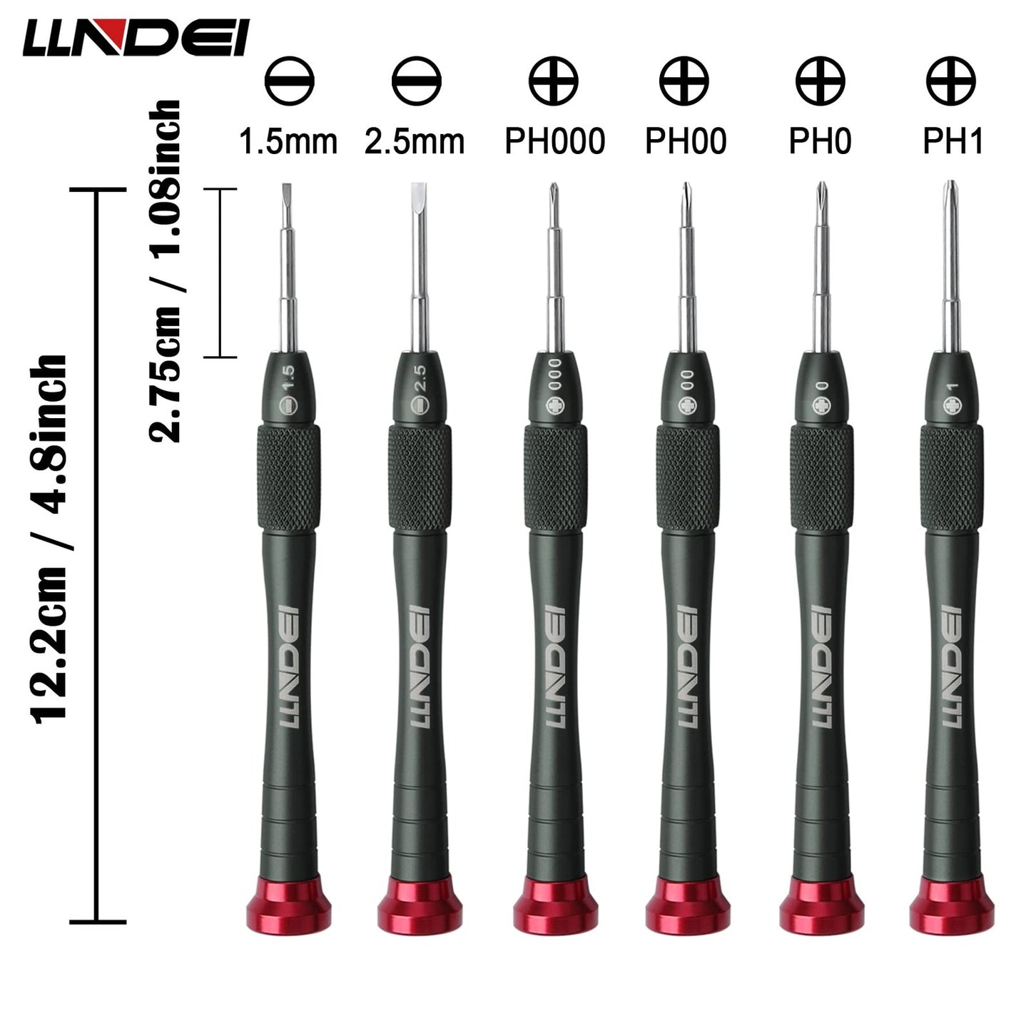 LLNDEI Precision Screwdriver Set, 6Pcs Magnetic Small Screwdriver Set
