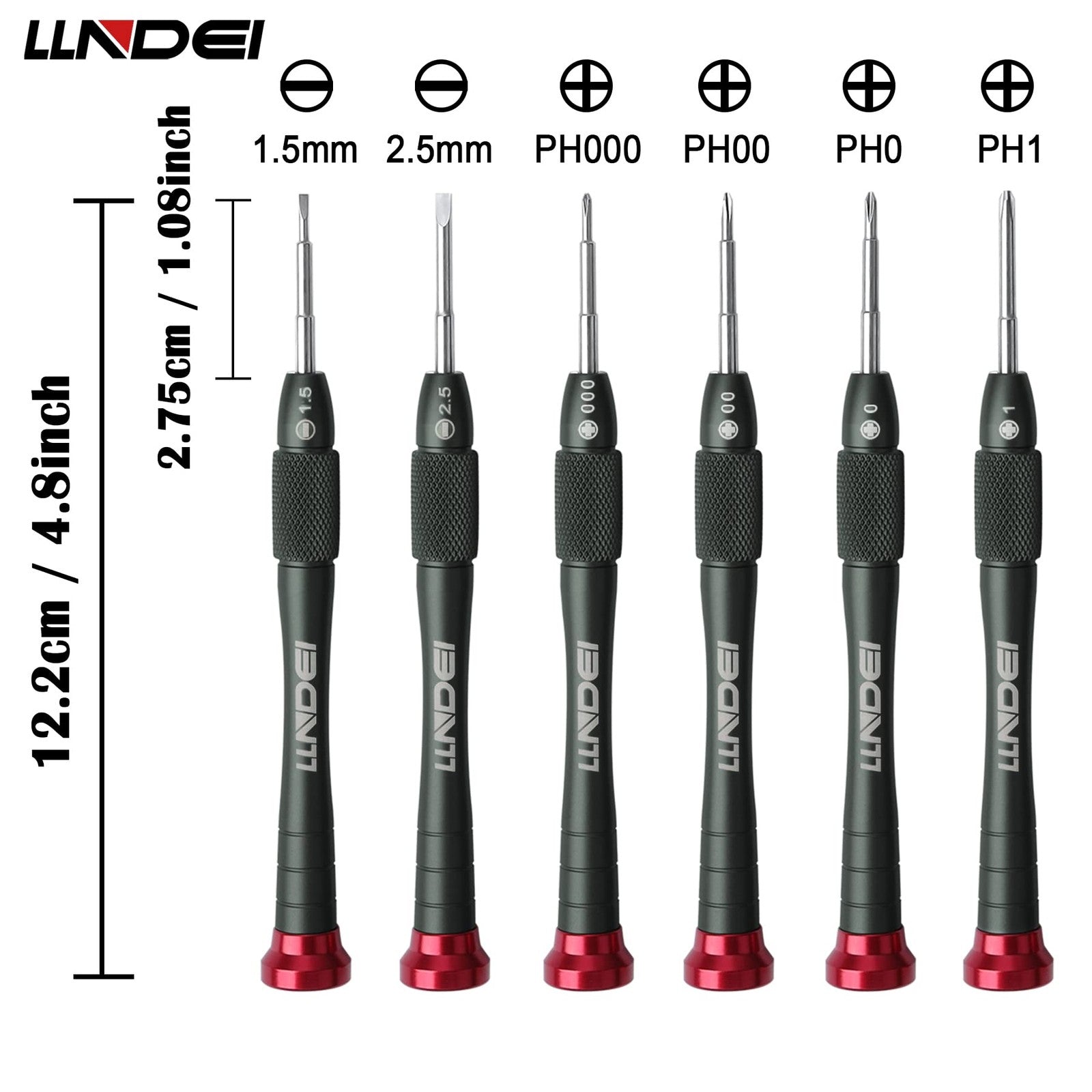 LLNDEI Precision Screwdriver Set, 6Pcs Magnetic Small Screwdriver Set