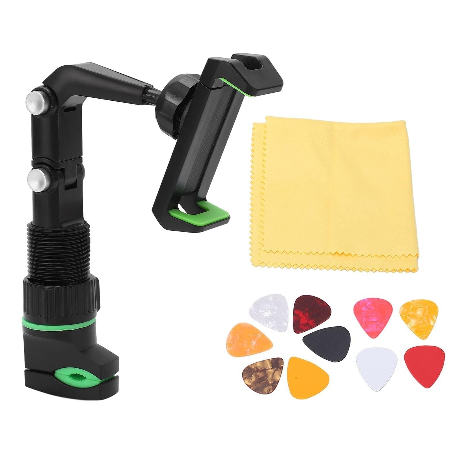 Guitar Headphone Holder Mount Set with Clip and Picks – Standard