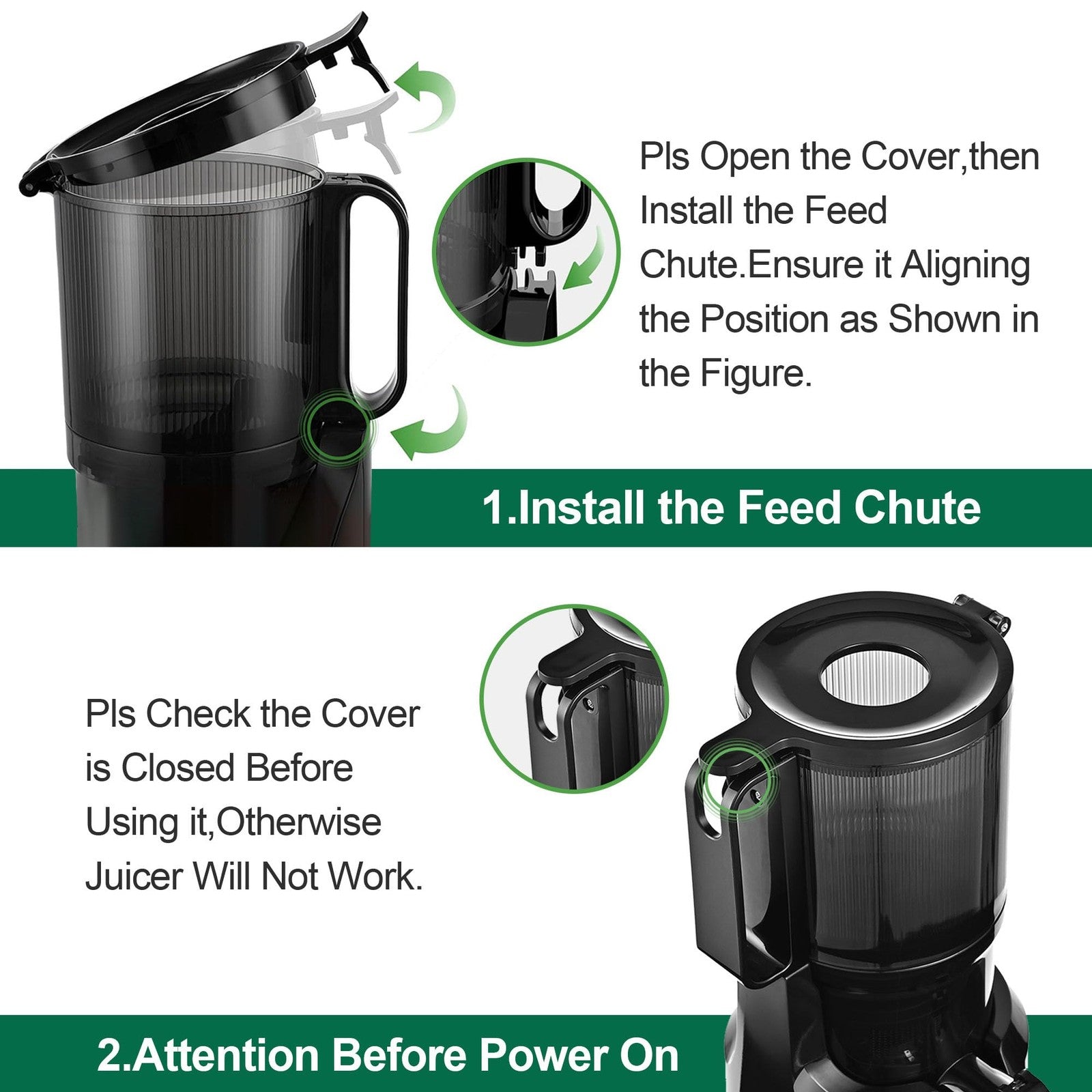 Cold Press Juicer Machines,Fretta Slow Masticating Juicer with 108MM Large Feed