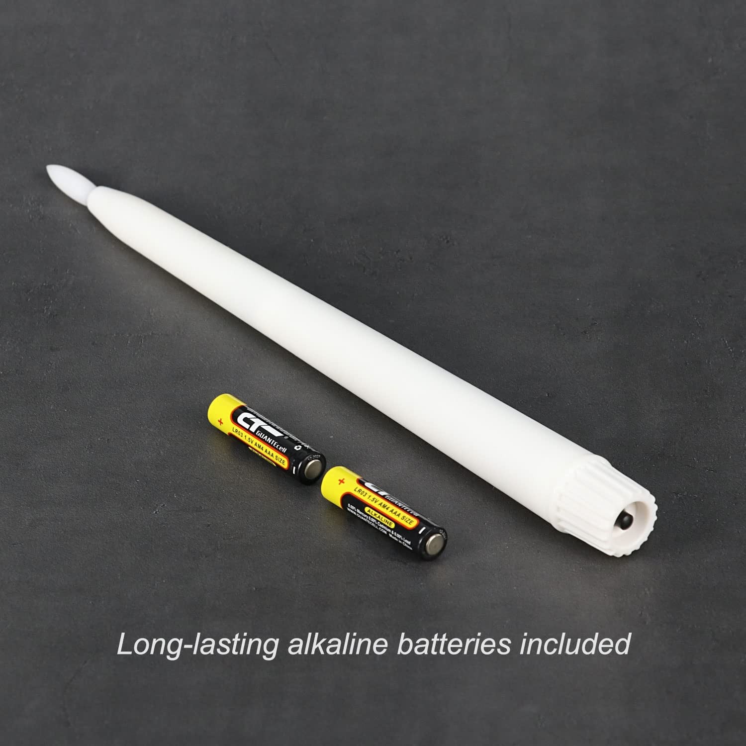 Fanna Flameless Taper Candles with Timer, Battery Operated Real Wax Finished