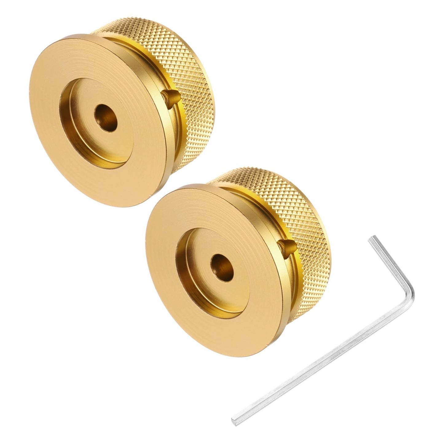 Aluminium Potentiometer Knobs 2PCS 6mm x 38mm Volume Tone Control – Gold