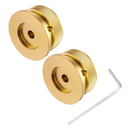 Aluminium Potentiometer Knobs 2PCS 6mm x 38mm Volume Tone Control – Gold
