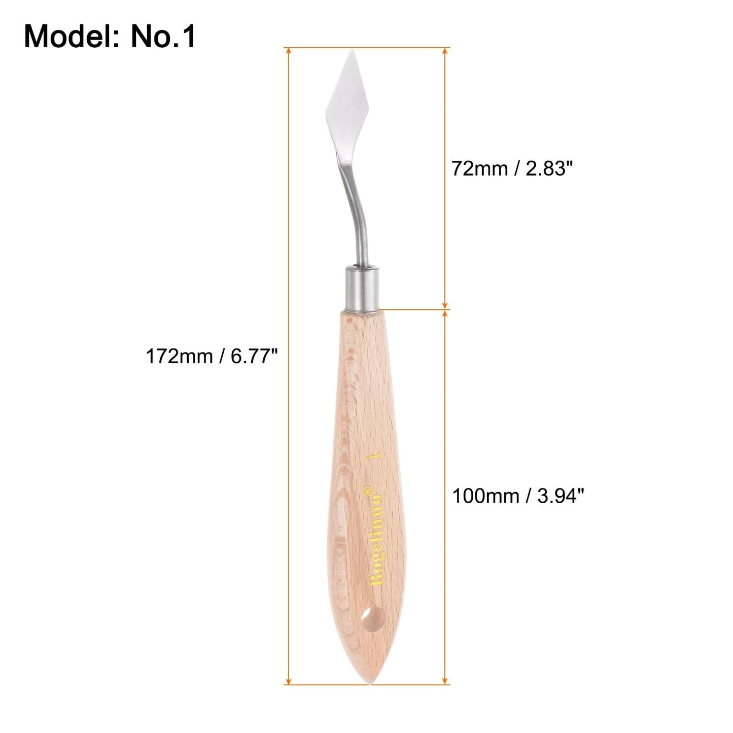 Painting Palette Knives 2pcs Stainless Steel Spatula for Oil Acrylic Paint
