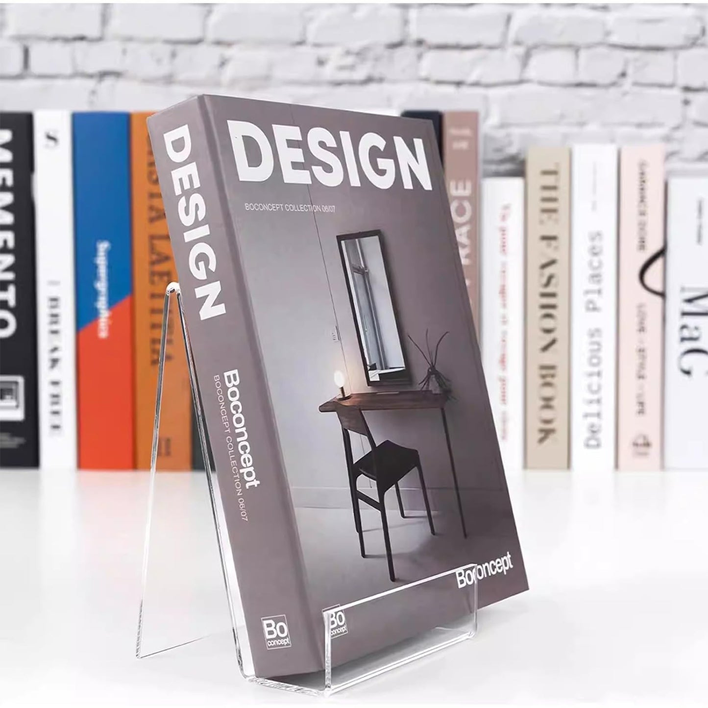 4pcs Sign Holder Stand Clear Acrylic - Phone Leaflet Book Menu Poster Magazine