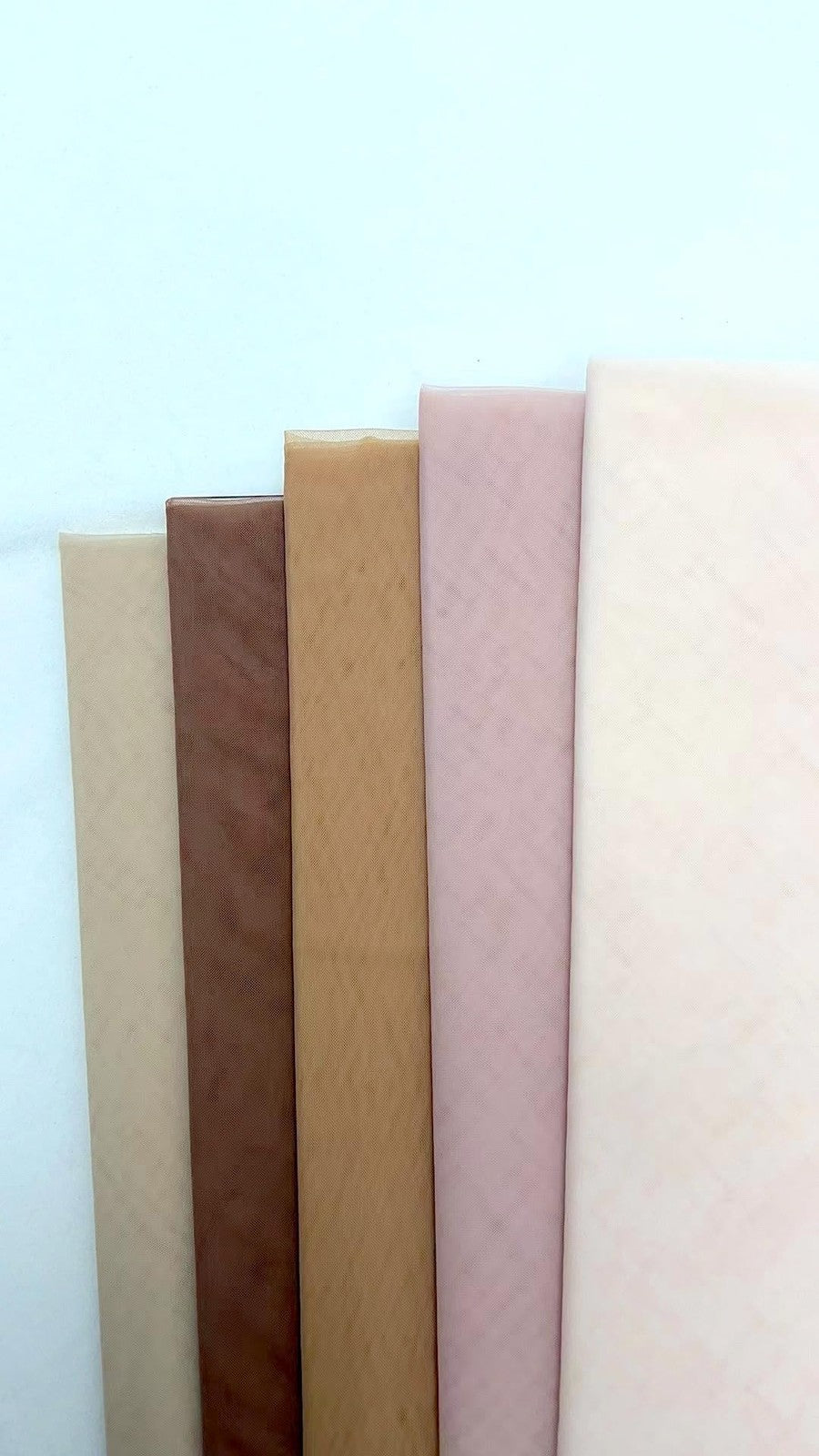 Tulle Fabric Nude, Skin Nude, Soft Touch Stretch Tulle 5 Yards (dark nude)