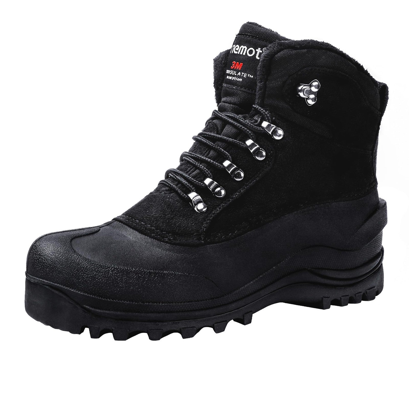 Riemot Women's Men's Snow Boots, Waterproof Winter Boots UK 9