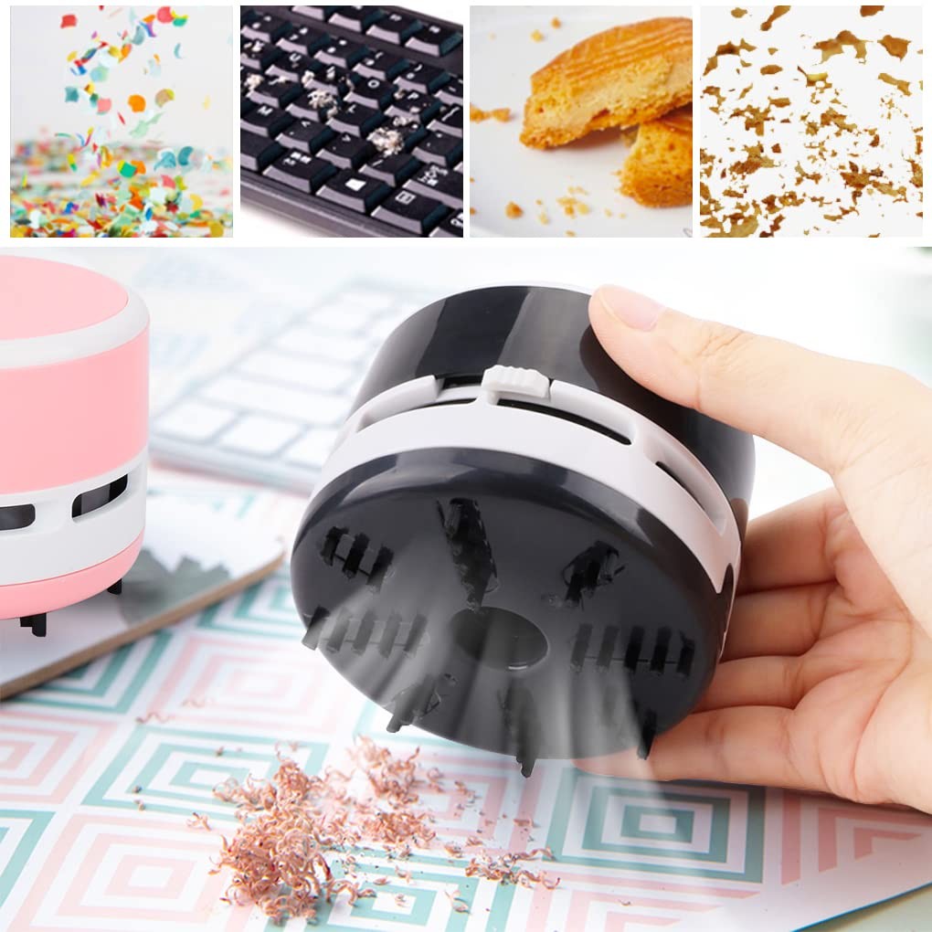 Mini Crumb Vacuum Cleaner Portable Desktop Sweeper Handheld Cordless - FineInno