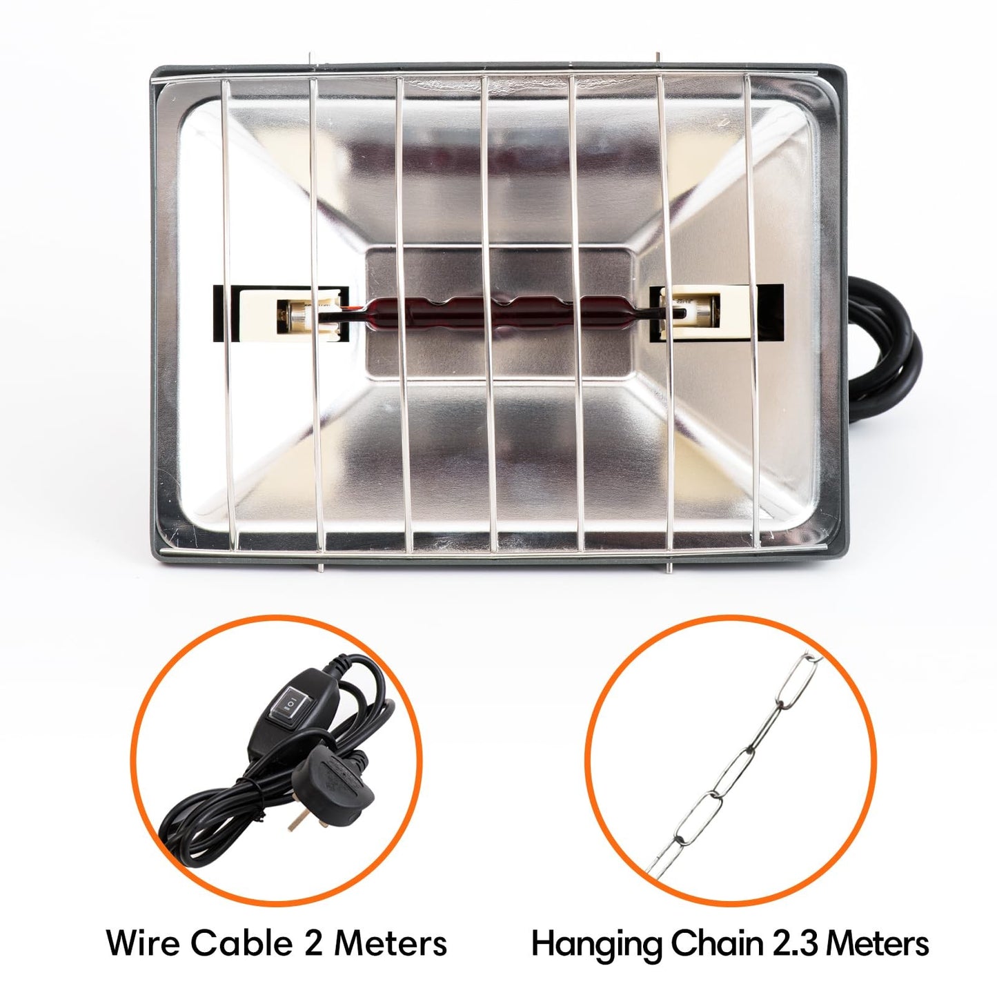Nottac Heat Lamp for Chickens Chicks, 175W Brooder Heater