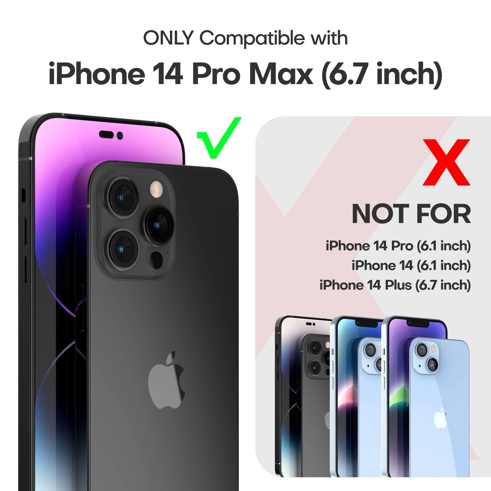 TAURI 3 in 1 Defender Designed for iPhone 14 Pro Max Case