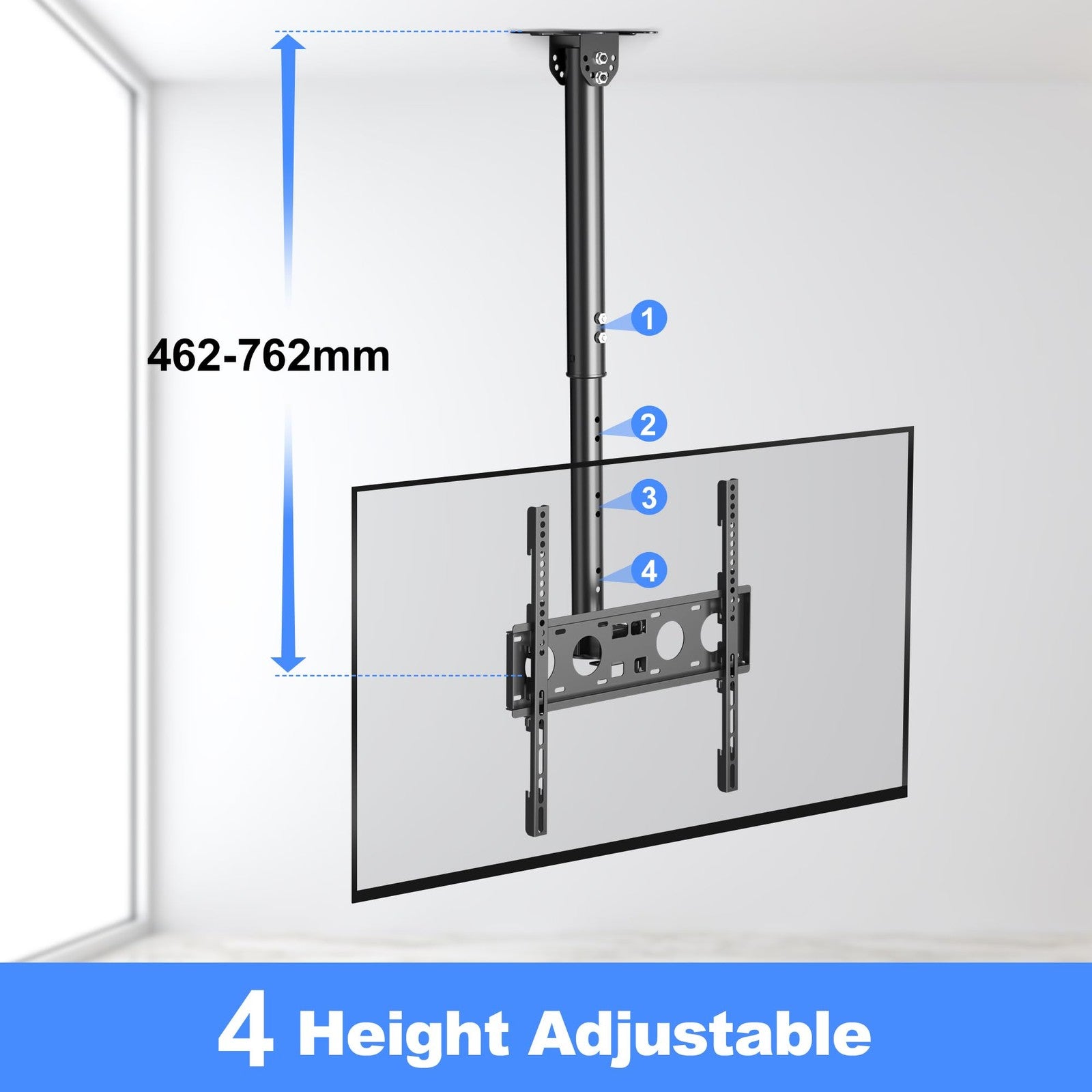 XINLEI Ceiling TV Mount Full Motion TV Bracket for Most 26-65" Flat Curved Tvs