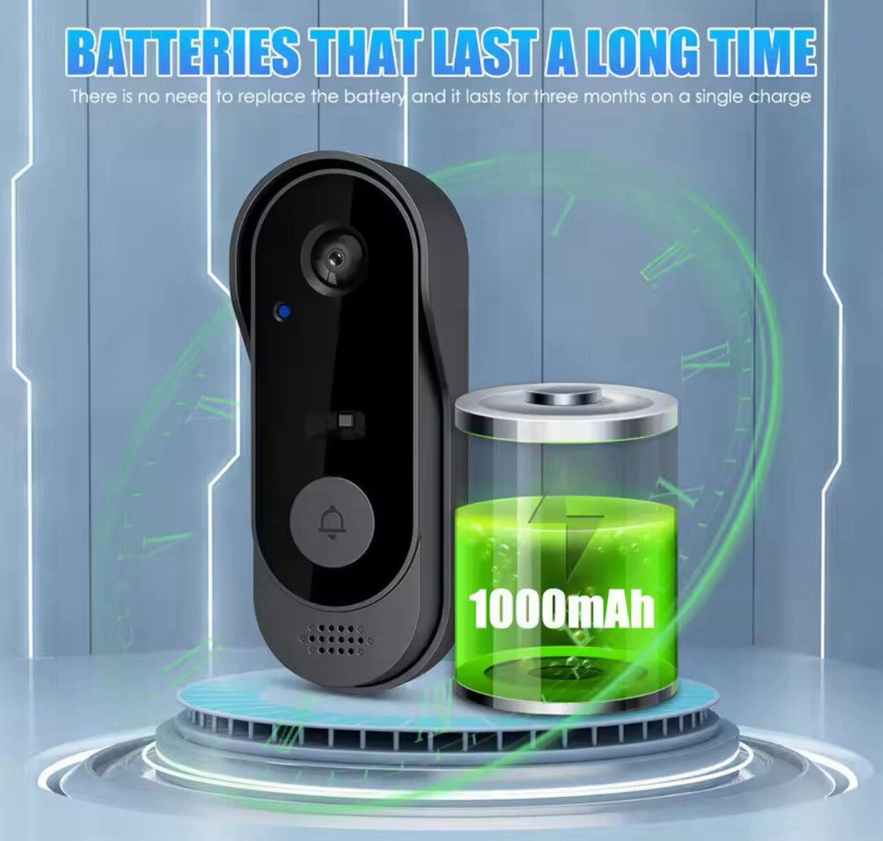 Tuya Doorbell With Camera Wireless Bundle Video Doorbell WIFI HD Outdoor 