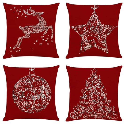 Christmas Decorative Throw Pillow Covers 18 x 18 inch
