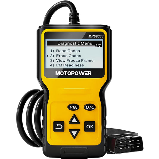 MOTOPOWER MP69033 OBD2 Scanner Universal Car Engine Fault Light Diagnostic Scan