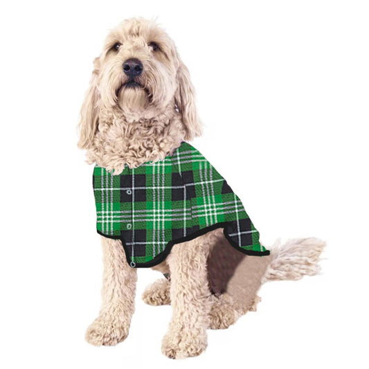 Family Matching Christmas Pajamas Pet  (Dog M) Green Christmas Tree