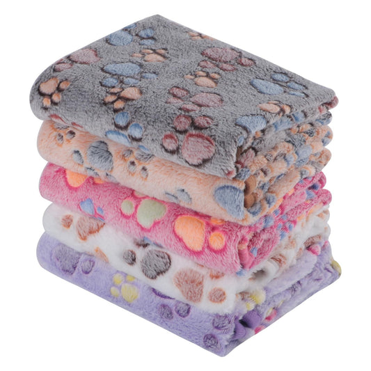 PET SPPTIES 5 pcs Pet Blankets for Small Medium Cats and Dogs, Fluffy Soft
