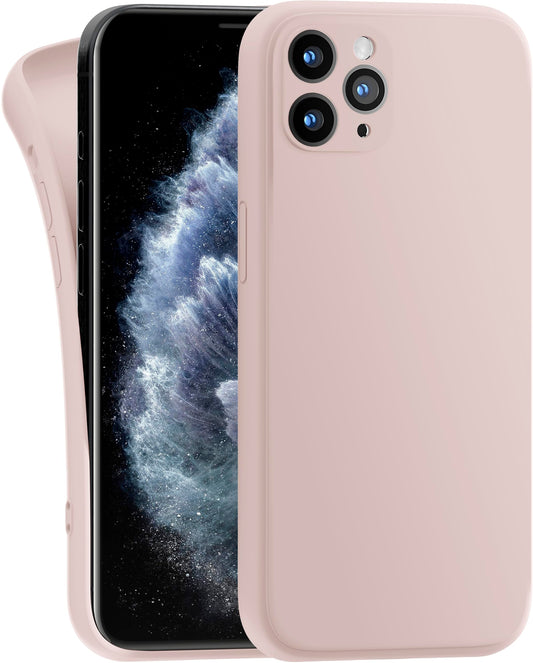 iPhone 11 Pro Max Case Ultra-Thin TPU Soft-Touch Anti-Scratch – Matte Pink