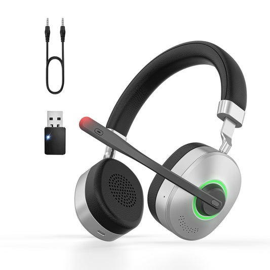 Bluetooth Headset V5.3 AI Noise-Cancelling Mic with USB Dongle – USB Dongle