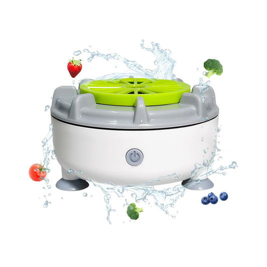 Fruit & Vegetable Spinner Portable Salad Washer with Rotation, Vibration & Purification Functions