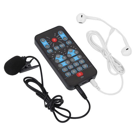 Cocoarm Handheld Voice Changer Device with 8 Sound Effects for Mobile and Computer – Black