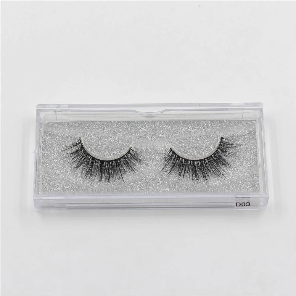 AMAOLASH Eyelashes 3D Mink Lashes Long Lasting Mink Eyelashes Natural Volume Eyelash Extension False Eyelashes Makeup A04
