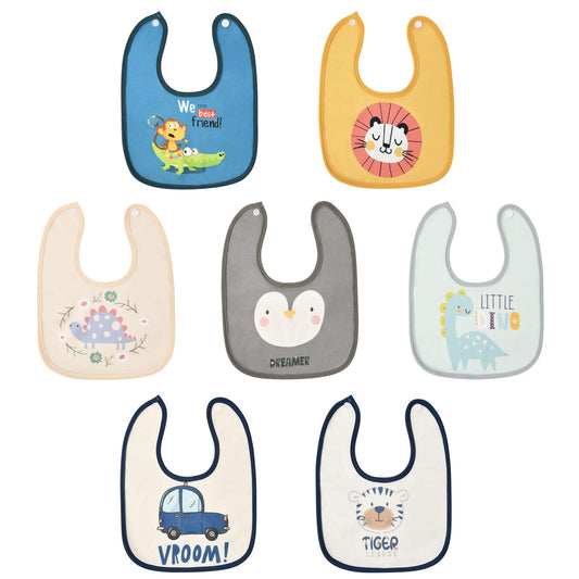 Baby Teething Bandana Bibs 7 Pack Waterproof & Absorbent – 7 Pack