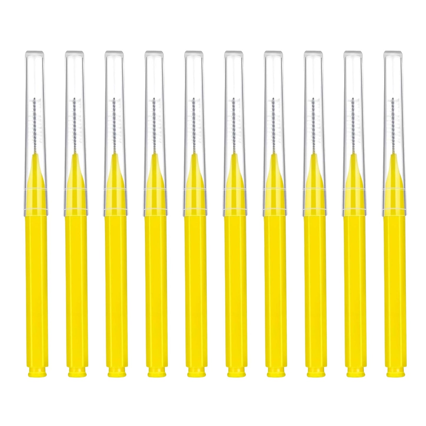 Interdental Floss Picks 30-Pack 0.7mm Disposable Dental Floss Picks Oral Care - Yellow