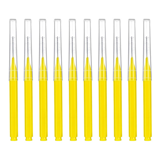 Interdental Floss Picks 30-Pack 0.7mm Disposable Dental Floss Picks Oral Care - Yellow