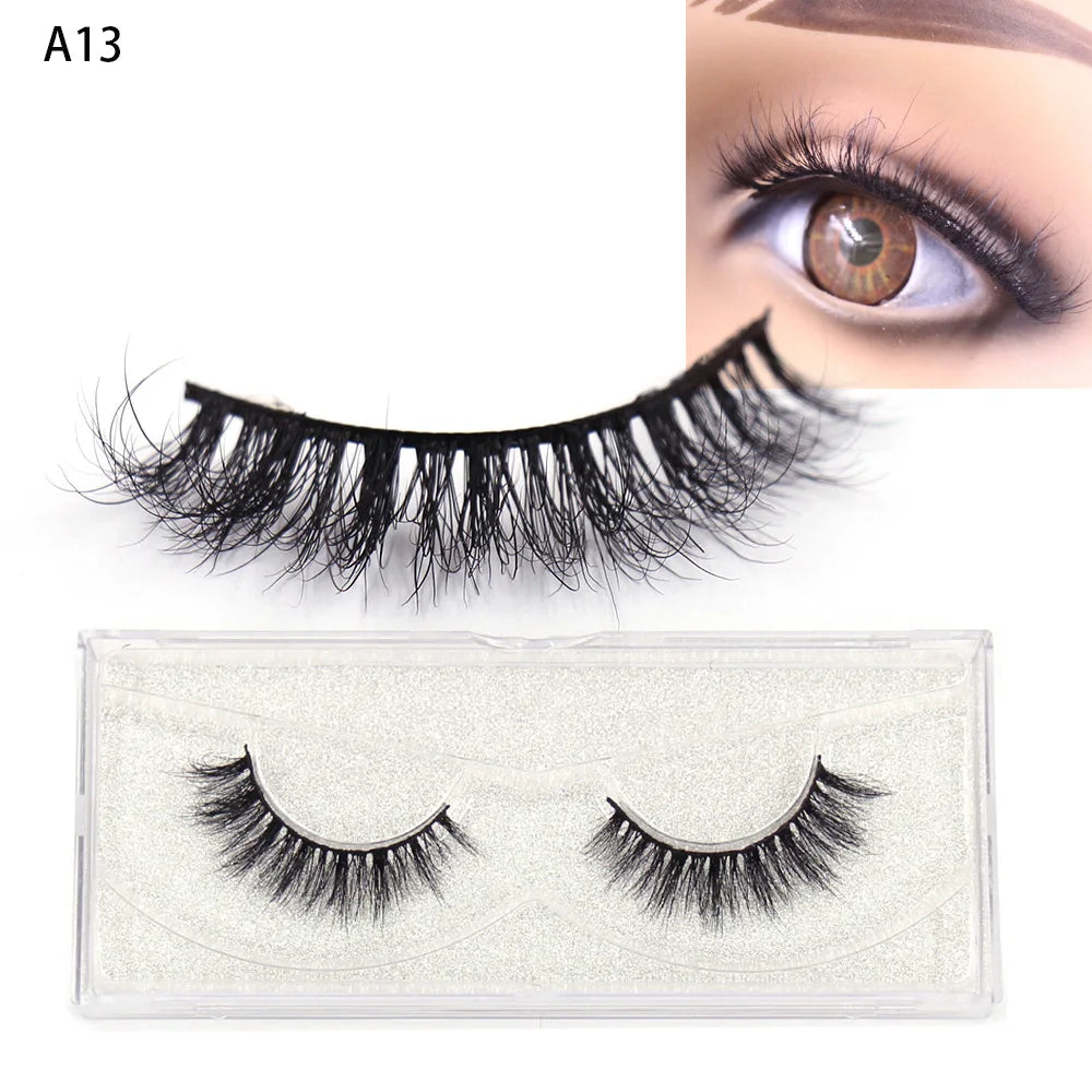 AMAOLASH Eyelashes 3D Mink Lashes Long Lasting Mink Eyelashes Natural Volume Eyelash Extension False Eyelashes Makeup A04