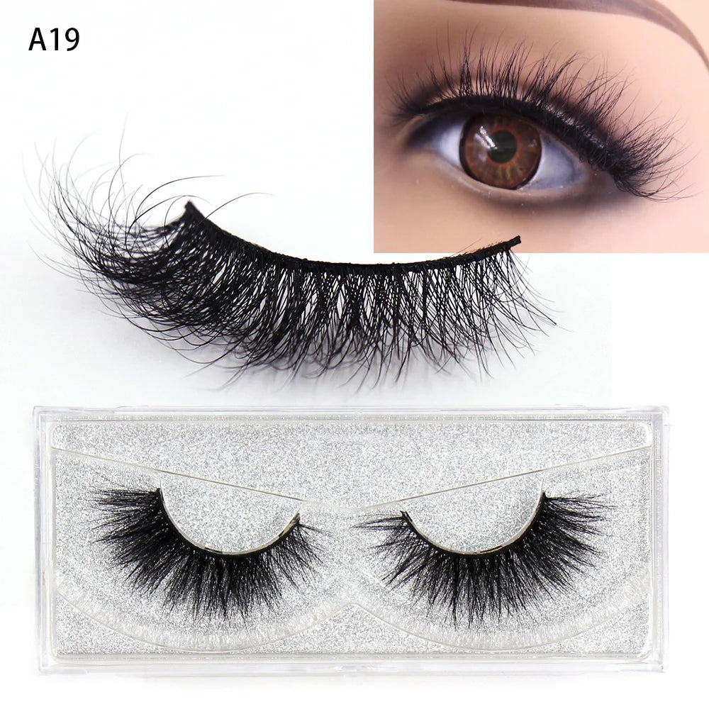 AMAOLASH Eyelashes 3D Mink Lashes Long Lasting Mink Eyelashes Natural Volume Eyelash Extension False Eyelashes Makeup A04