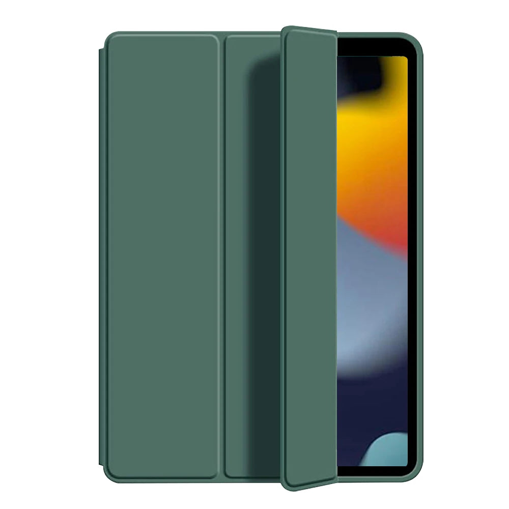 Tri-fold Flip Case for iPad 10th 11th gen A16 5 6 7 8 9 Air 4/5/6/7 Pro 11 12.9 mini Soft Protective Cover with Auto Sleep/Wake