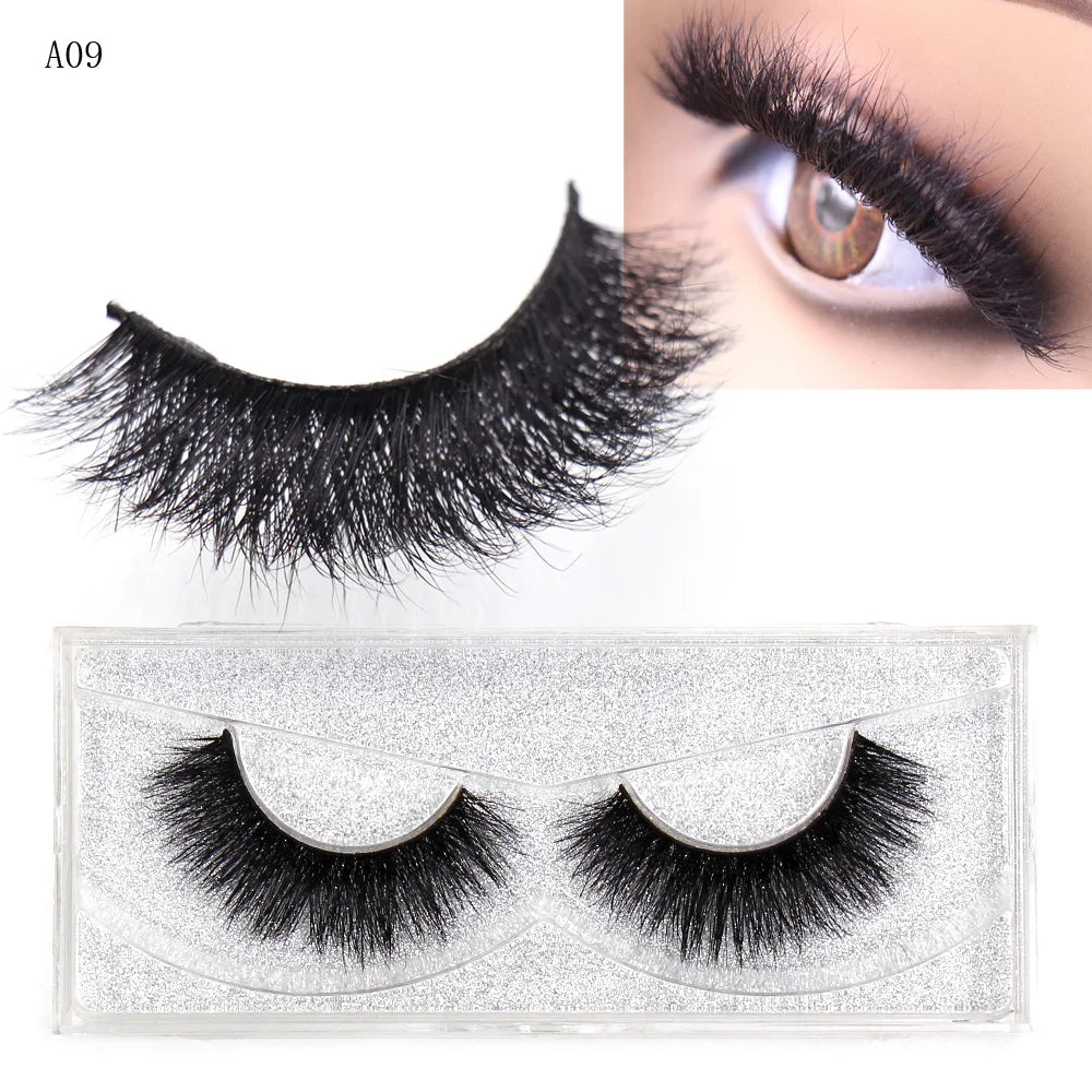 AMAOLASH Eyelashes 3D Mink Lashes Long Lasting Mink Eyelashes Natural Volume Eyelash Extension False Eyelashes Makeup A04