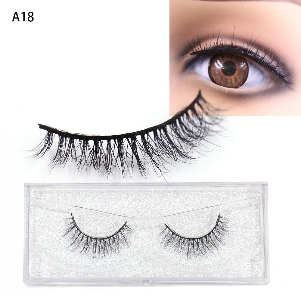 AMAOLASH Eyelashes 3D Mink Lashes Long Lasting Mink Eyelashes Natural Volume Eyelash Extension False Eyelashes Makeup A04