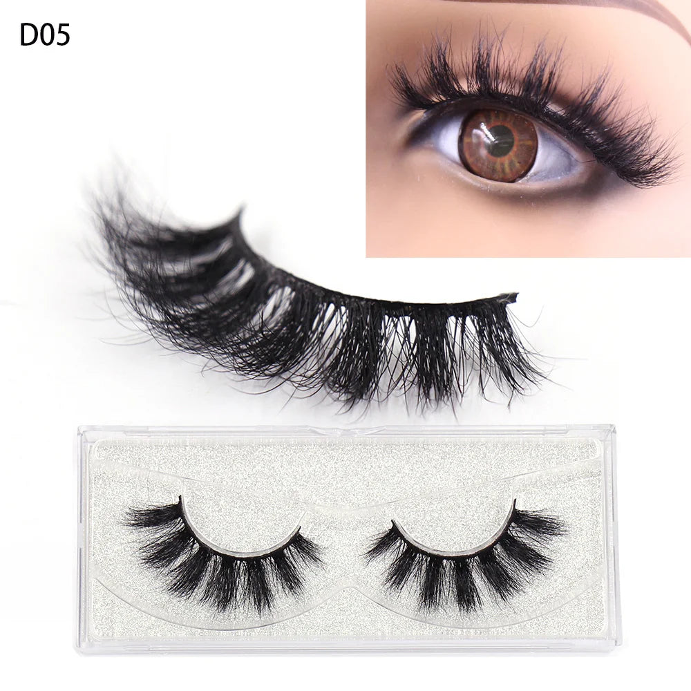 AMAOLASH Eyelashes 3D Mink Lashes Long Lasting Mink Eyelashes Natural Volume Eyelash Extension False Eyelashes Makeup A04