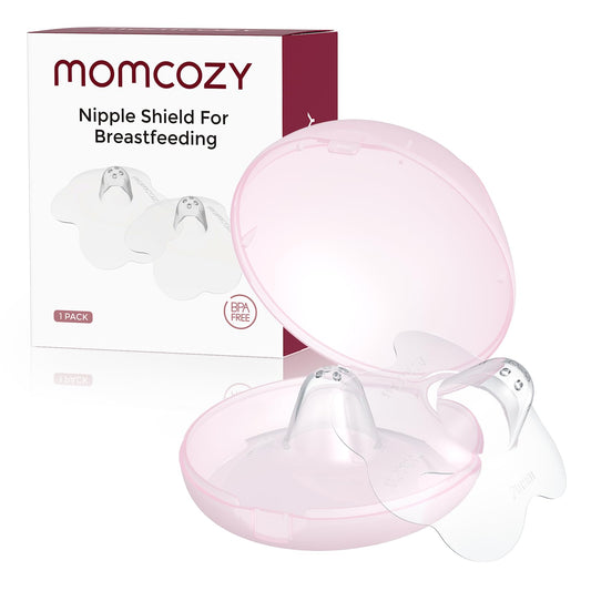 Momcozy Nipple Shield Floral Design for Breastfeeding with Flat or Inverted Nipples – 20mm