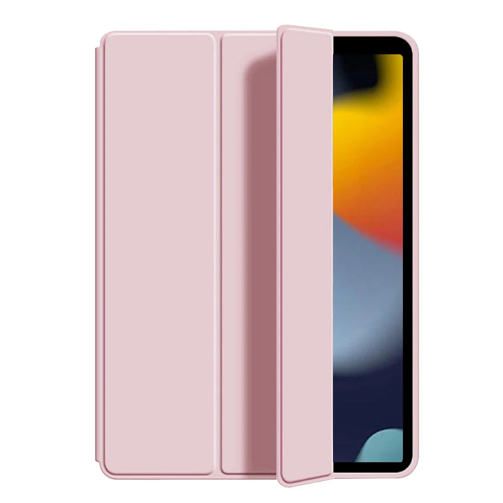 Tri-fold Flip Case for iPad 10th 11th gen A16 5 6 7 8 9 Air 4/5/6/7 Pro 11 12.9 mini Soft Protective Cover with Auto Sleep/Wake