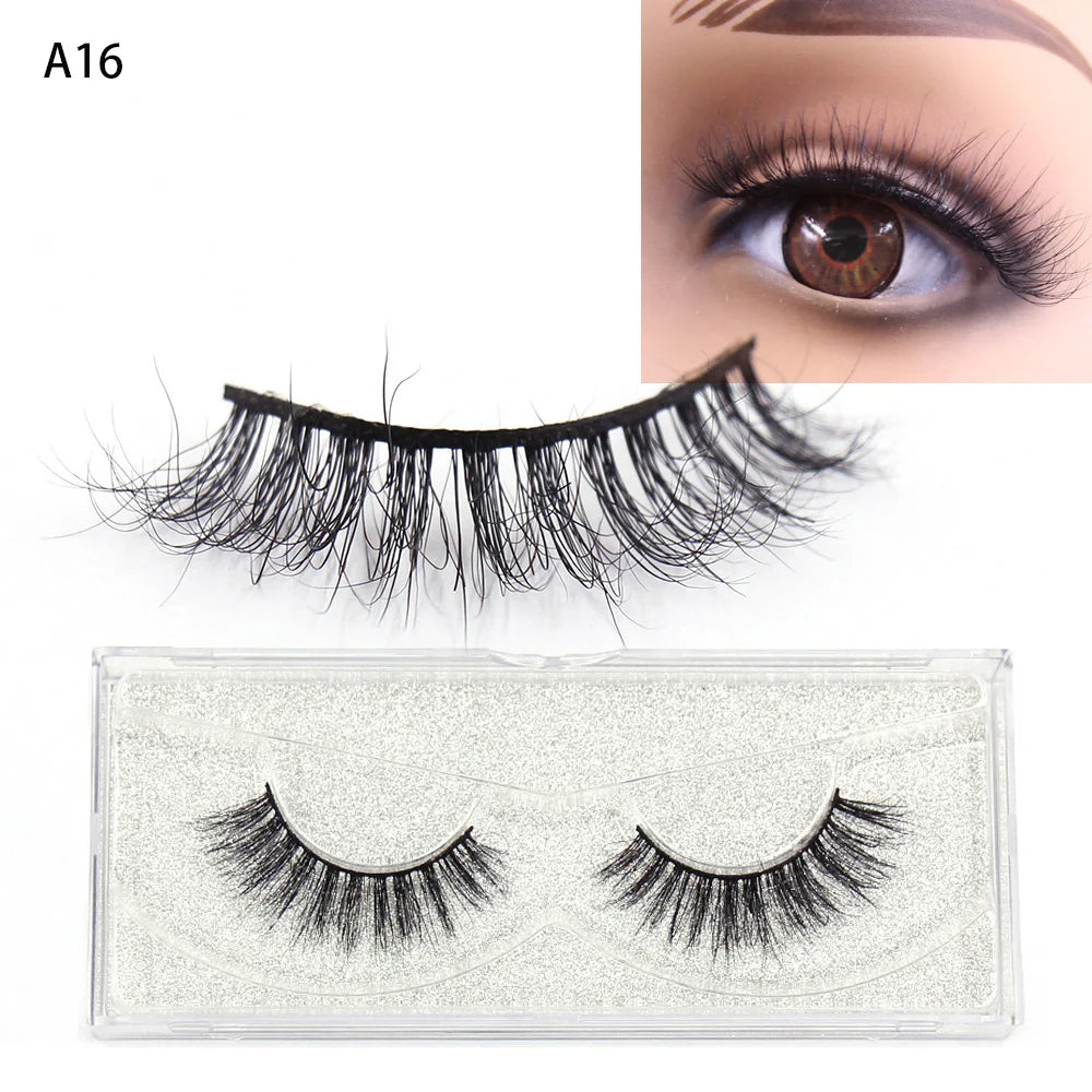 AMAOLASH Eyelashes 3D Mink Lashes Long Lasting Mink Eyelashes Natural Volume Eyelash Extension False Eyelashes Makeup A04