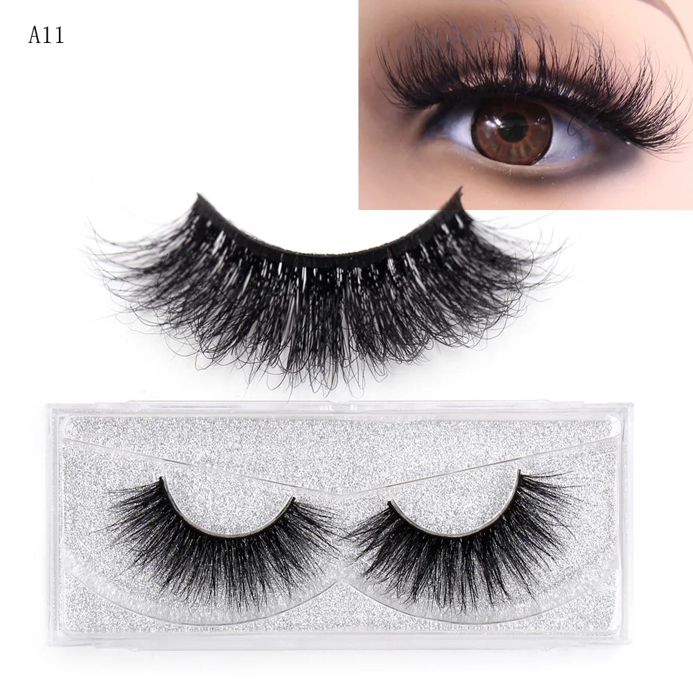 AMAOLASH Eyelashes 3D Mink Lashes Long Lasting Mink Eyelashes Natural Volume Eyelash Extension False Eyelashes Makeup A04
