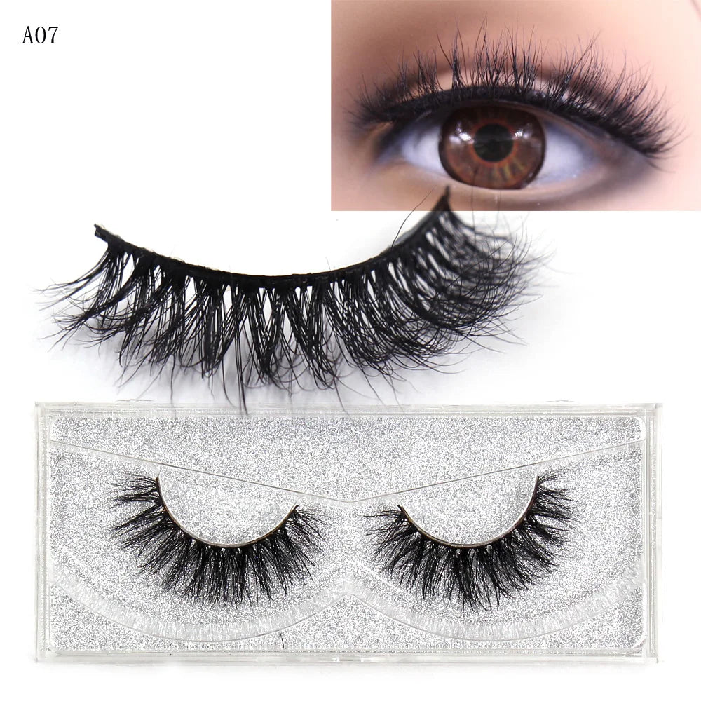 AMAOLASH Eyelashes 3D Mink Lashes Long Lasting Mink Eyelashes Natural Volume Eyelash Extension False Eyelashes Makeup A04